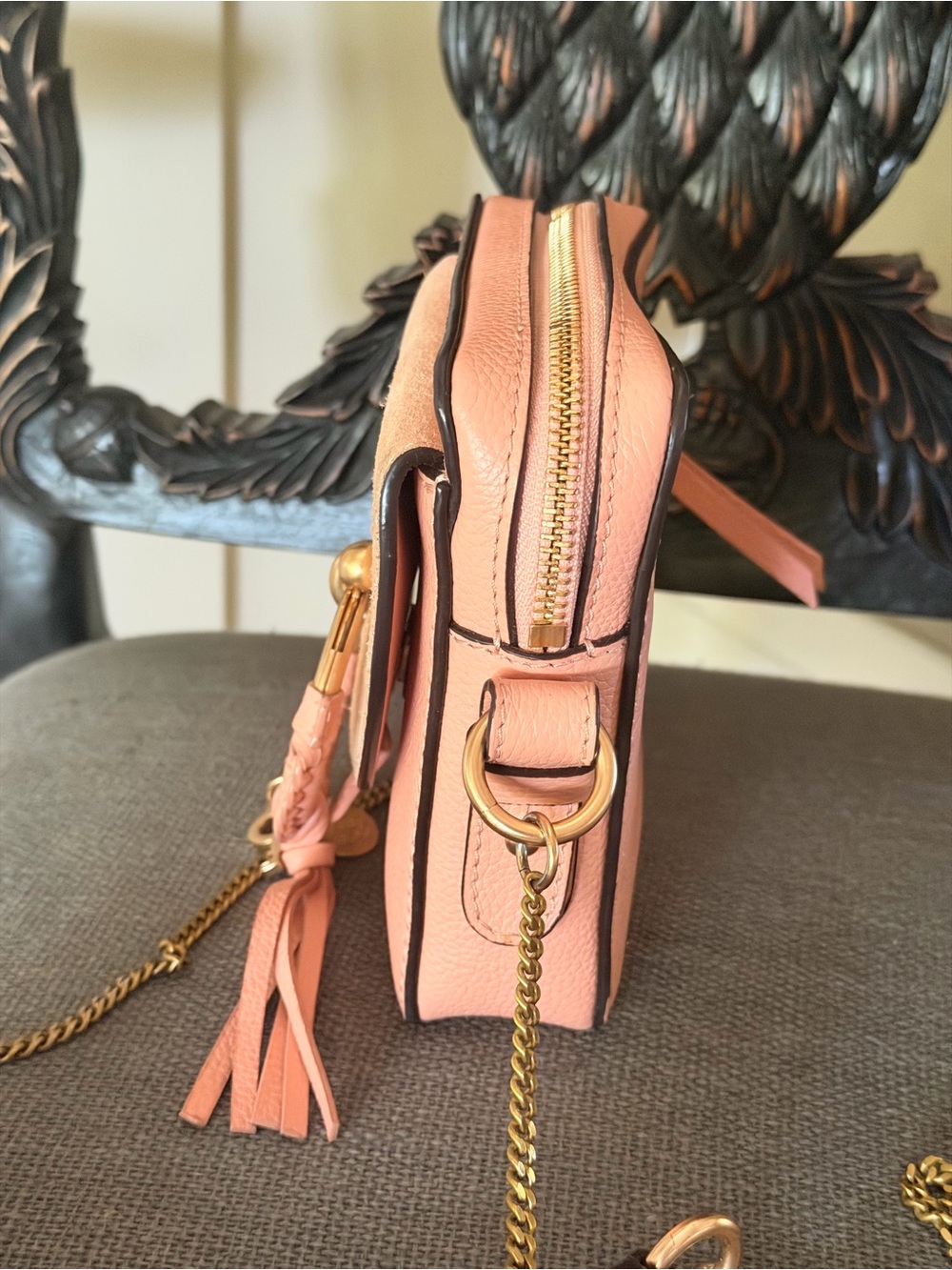 See by Chloe Joan Camera Bag, Pink Suede - Picture 4 of 11